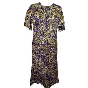 J. McLaughlin‎ Silk Viscose Giovanna Maxi Marigold Caprice Floral SZ 2 Old Money